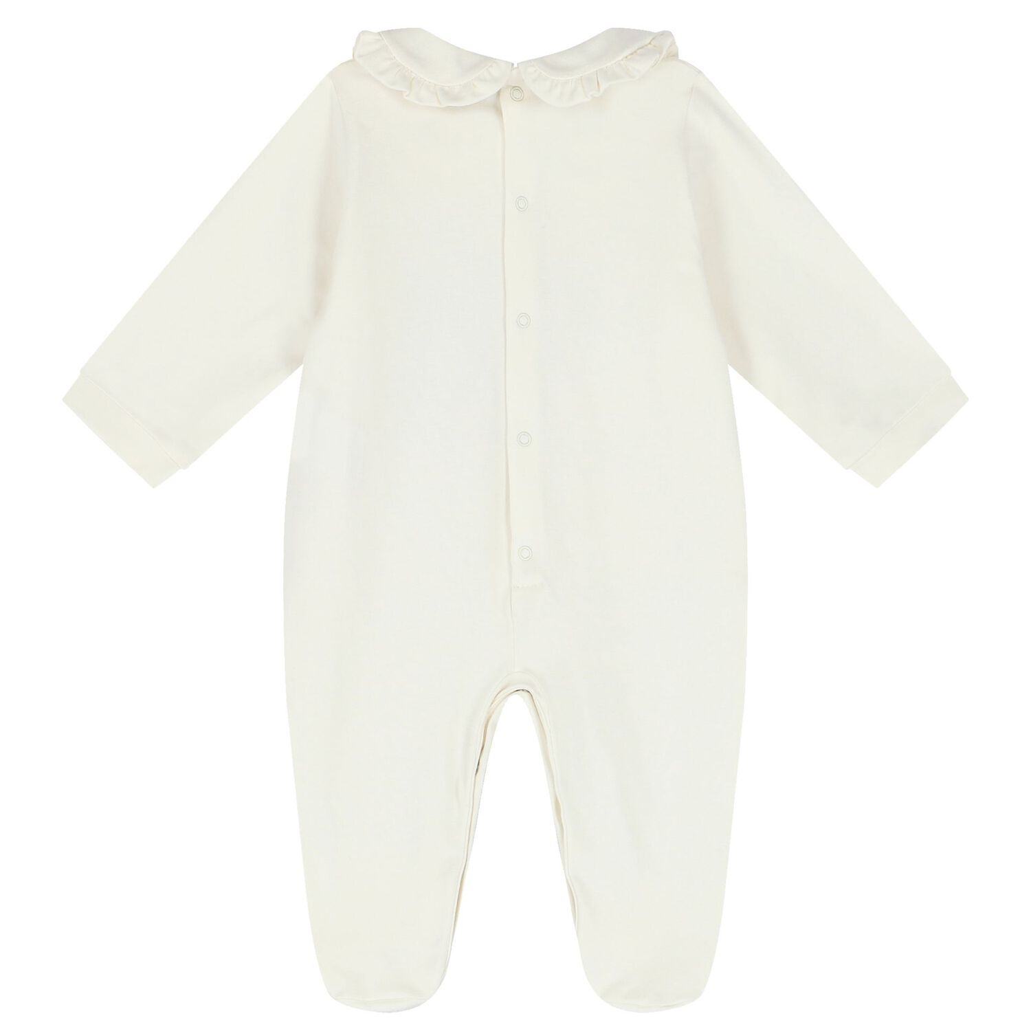 Baby Girls Ivory Heart Logo Babygrow, 1, hi-res image number null