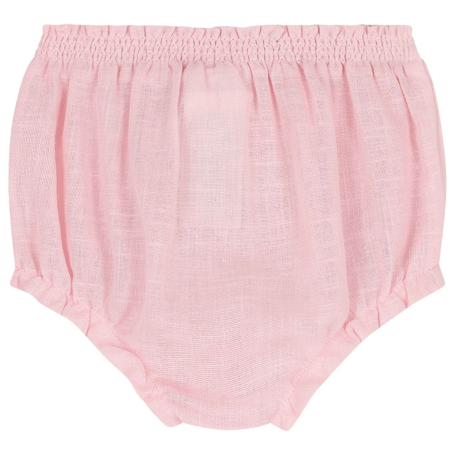 Baby Girls White & Pink Shorts Set, 1, hi-res