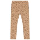Girls Ivory, Beige & Black Leggings Set, 1, hi-res