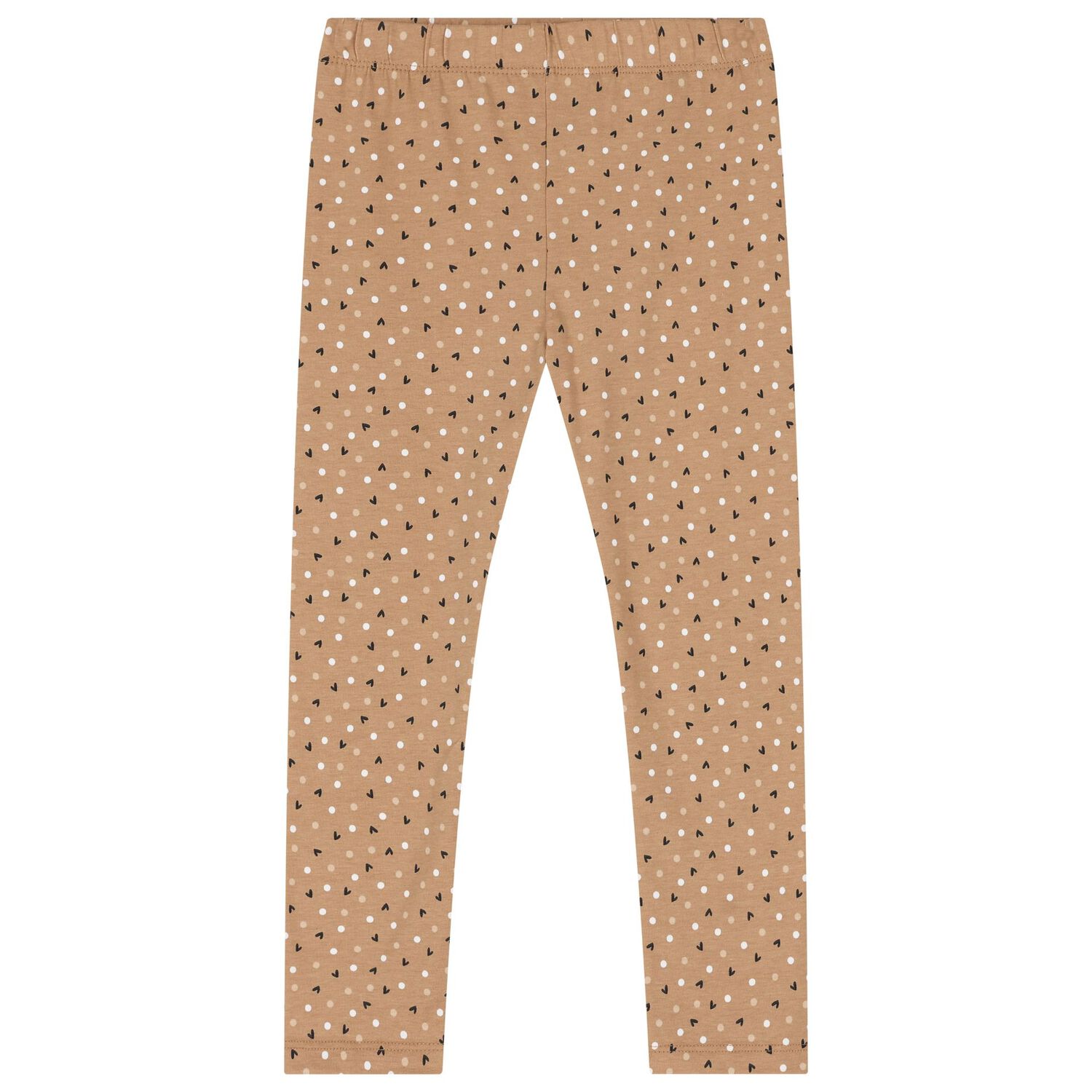 Girls Ivory, Beige & Black Leggings Set, 1, hi-res image number null