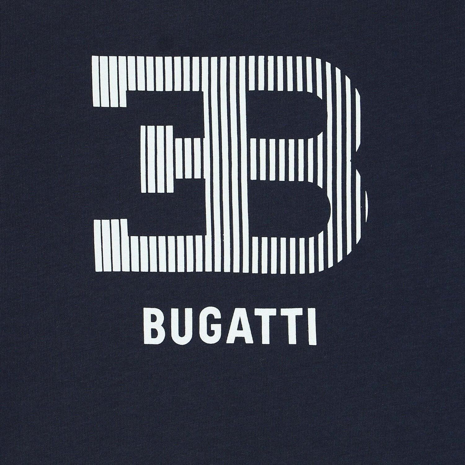 Younger Boys Navy Logo Long Sleeve Top, 1, hi-res image number null
