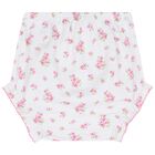 Baby Girls White & Pink Roses & Blooms Dress Set, 1, hi-res