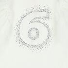 Girls White 6th Birthday T-Shirt, 10, hi-res