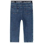 Younger Boys Blue Denim Jeans, 1, hi-res