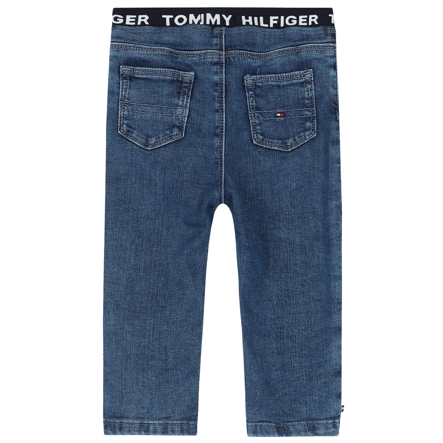Younger Boys Blue Denim Jeans, 1, hi-res