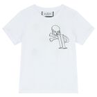 Boys White Skull T-Shirt, 1, hi-res
