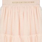 Girls Pink Glitter Tulle Skirt , 1, hi-res