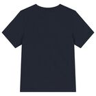 Boys Navy Blue Logo T-Shirt, 5, hi-res