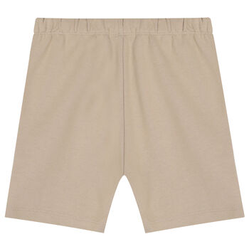Boys Beige Logo Shorts