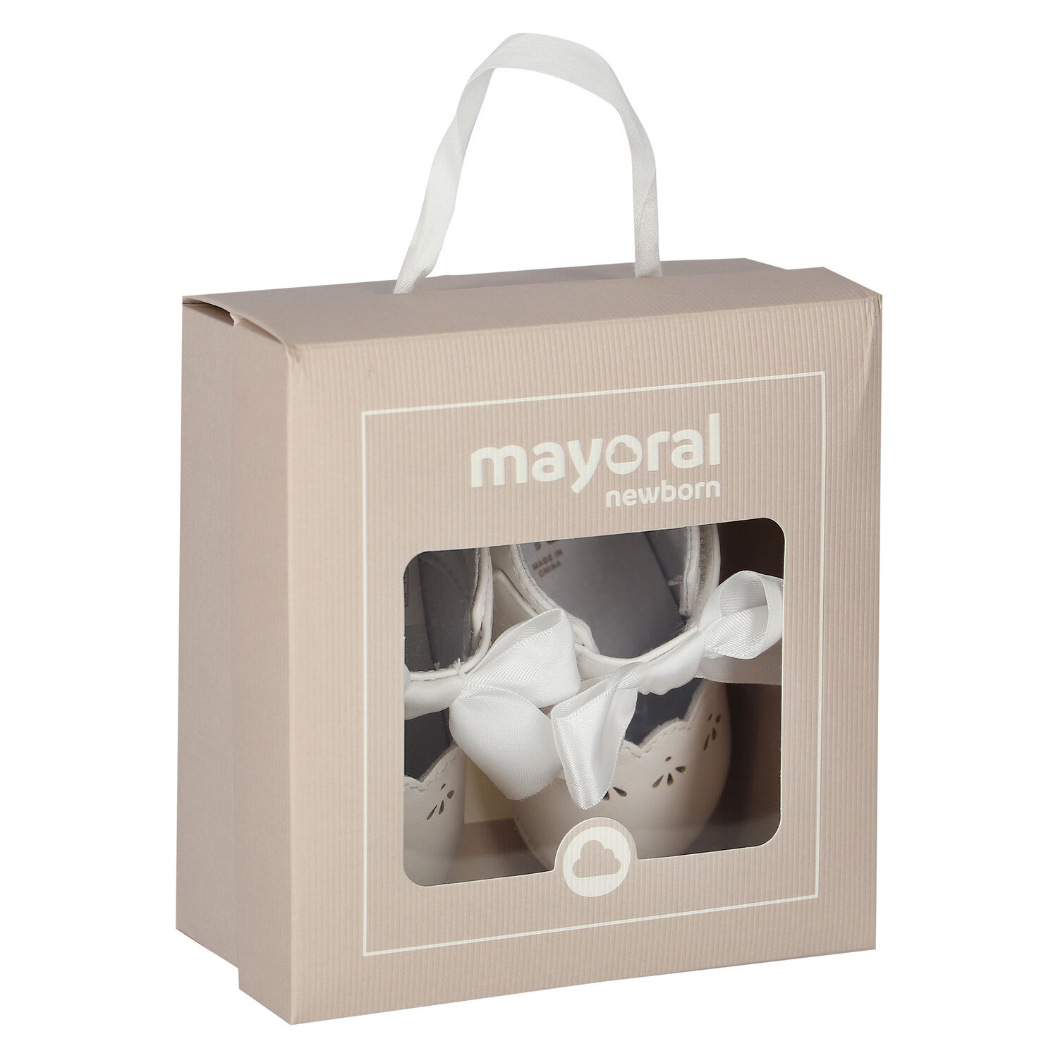 Baby Girls White Bow Pre Walker Shoes, 1, hi-res