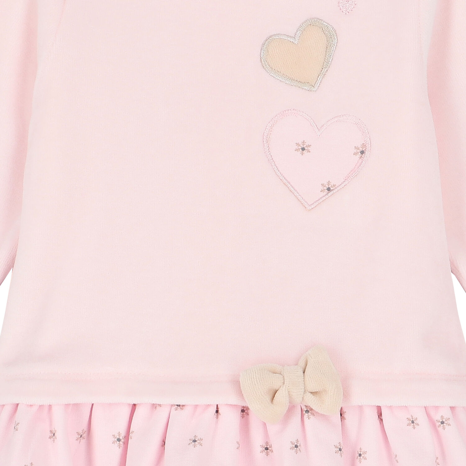 Baby Girls Pink Heart Dress, 1, hi-res image number null