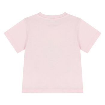 Younger Girls Pink Logo Ice Cream T-Shirt
