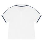 Younger Boys Ivory & Navy Blue Shorts Set, 1, hi-res