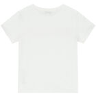 Girls White Logo T-Shirt, 2, hi-res