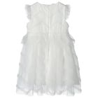 Girls White Tulle Dress, 1, hi-res