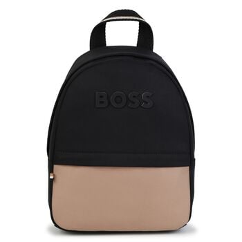 Black & Beige Logo Backpack ( 27CM )