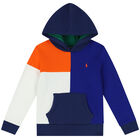 Boys Multi-Coloured Logo Hooded Top, 1, hi-res