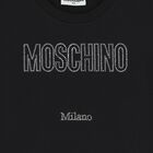 Girls Black Logo Dress, 2, hi-res