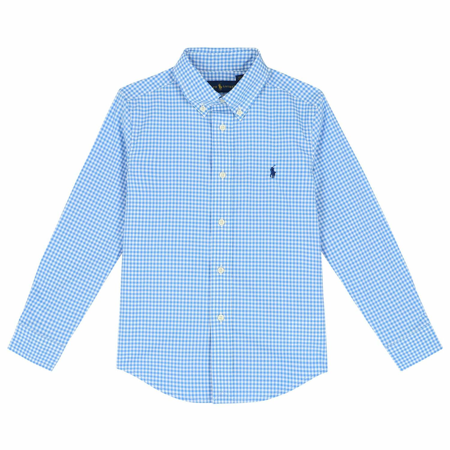 Boys Blue & White Logo Shirt , 1, hi-res image number null