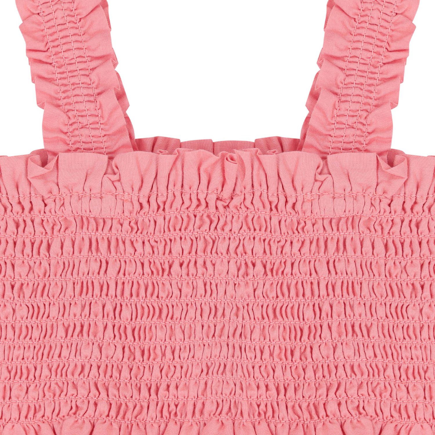 Girls Pink Shirred Top, 1, hi-res image number null