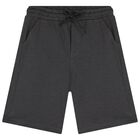 Boys White & Grey Shorts Set, 1, hi-res