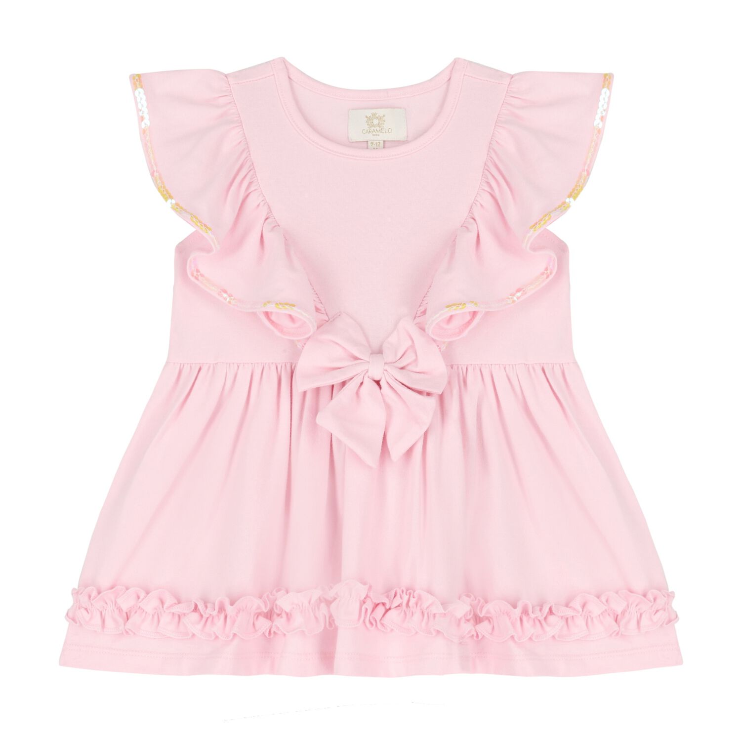 Baby Girls Pink Ruffle Dress, 2, hi-res image number null