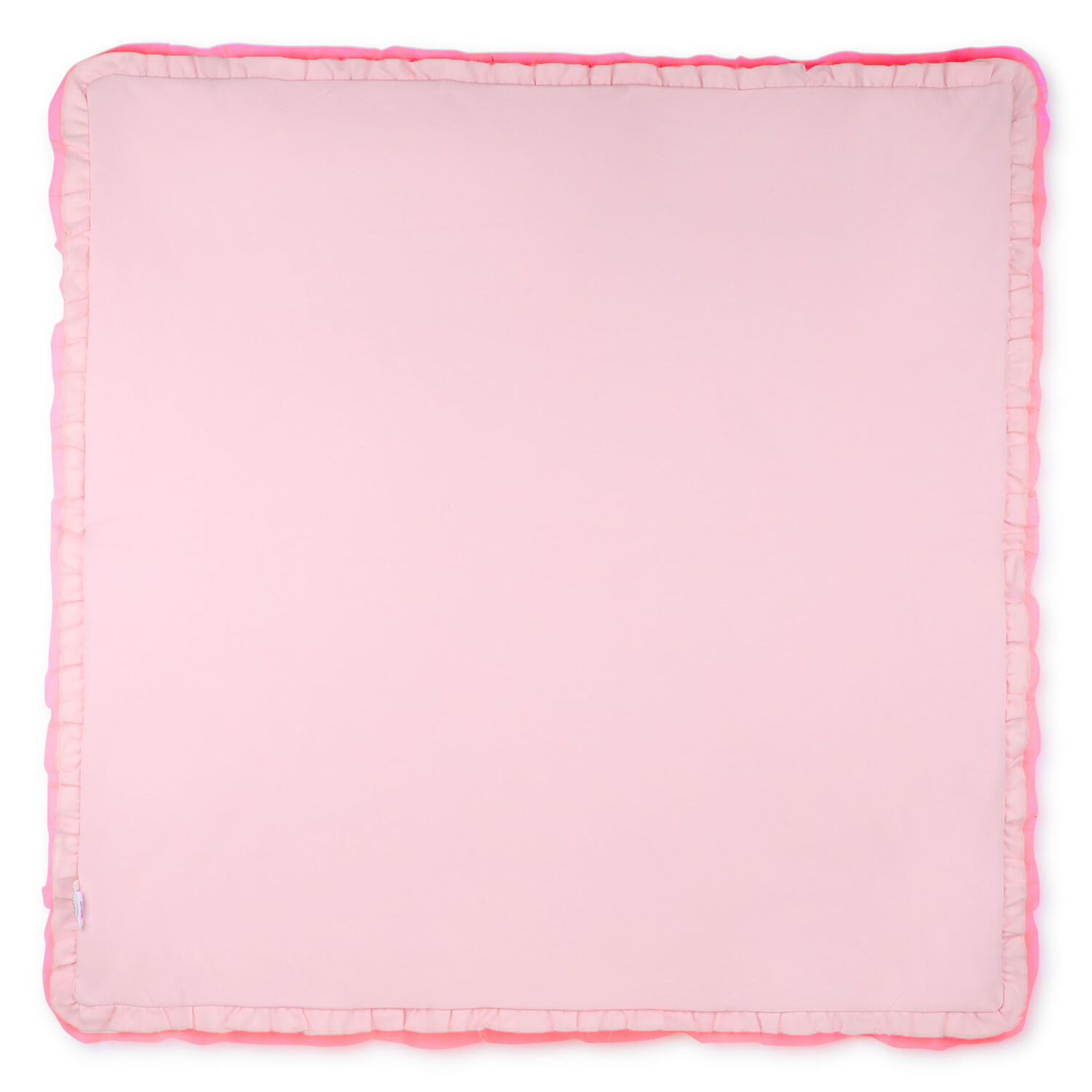 Baby Girls Pink Straberry Ruffled Blanket, 1, hi-res