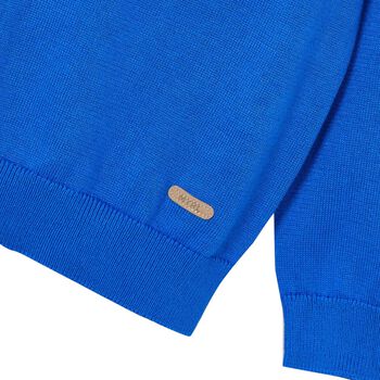 Boys Blue Knitted Jumper