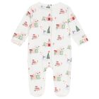 Baby Boys Ivory Christmas Babygrow, 1, hi-res