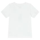 Boys White & Navy Blue Logo Pyjamas, 1, hi-res