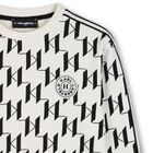 Boys White & Black Logo Sweatshirt, 1, hi-res