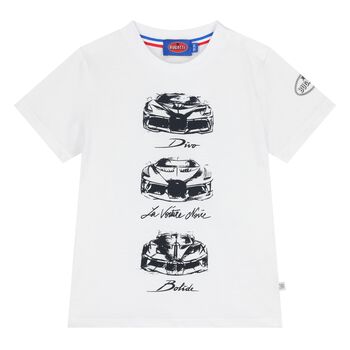 Younger Boys White Logo T-Shirt