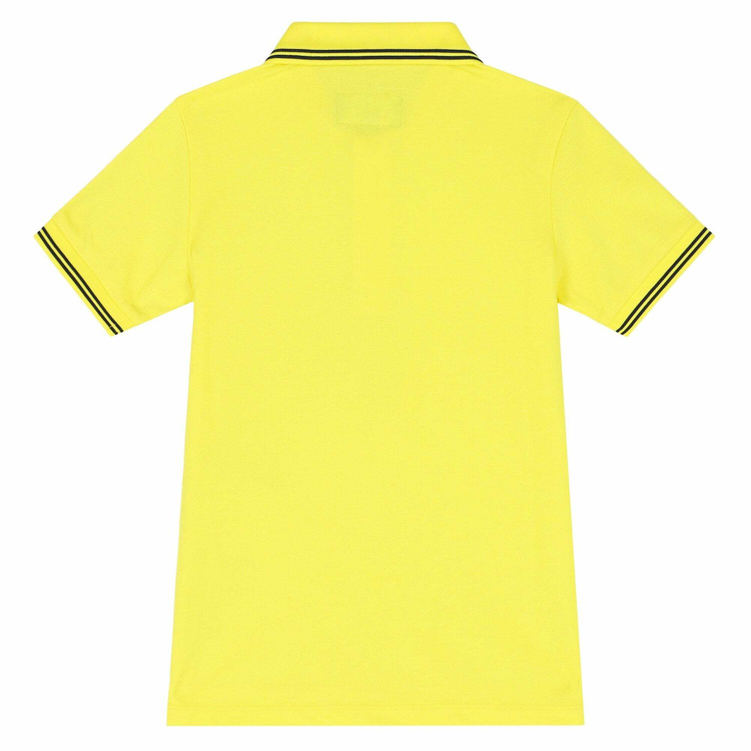 Boys Yellow Logo Polo Shirt, 2, hi-res