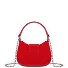 Girls Metallic Red Diamante Bow Handbag ( 16CM ), 2, hi-res
