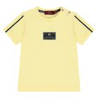 Younger Boys Yellow Logo T-Shirt, 2, hi-res