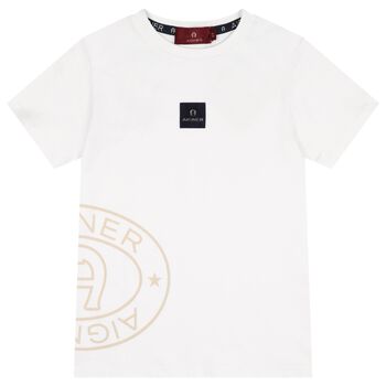 Boys White Logo T-Shirt