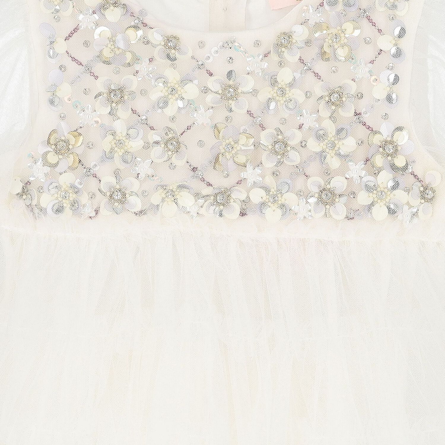 Baby Girls Ivory Tulle Dress Set, 1, hi-res