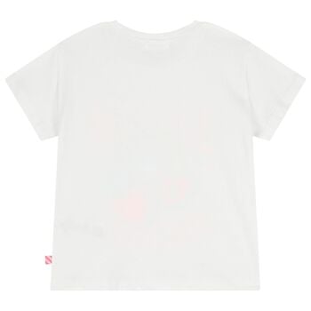 Girls White Headphones T-Shirt