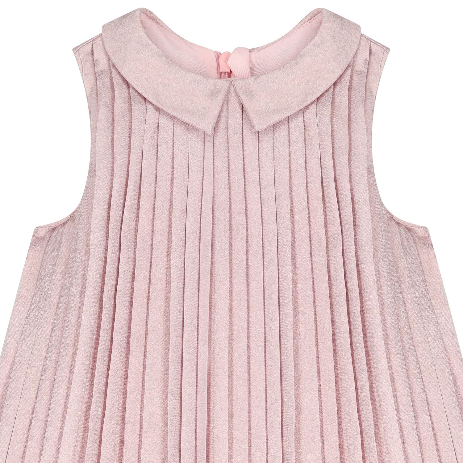 Younger Girls Pink Pleated Dress, 1, hi-res