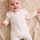 White & Beige Babygrows ( 4 Pack ), 3, hi-res