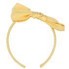 Girls Yellow Bow Headband, 1, hi-res