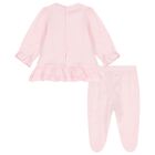 Baby Girls Pink Logo Trousers Set, 1, hi-res