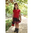 Girls Red Velvet Bow Headband, 1, hi-res