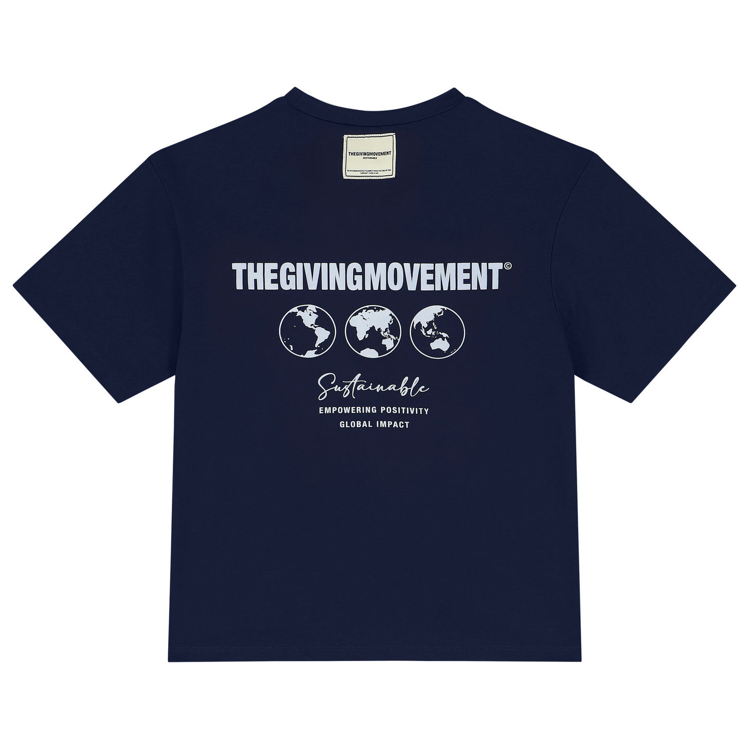 Oversized Navy Logo Softskin T-Shirt, 1, hi-res