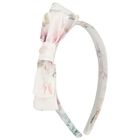 Girls Ivory Floral Chiffon Headband, 3, hi-res