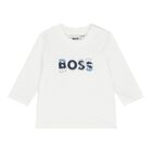 Baby Boys Navy Blue & White Logo Tracksuit Gift Set, 2, hi-res