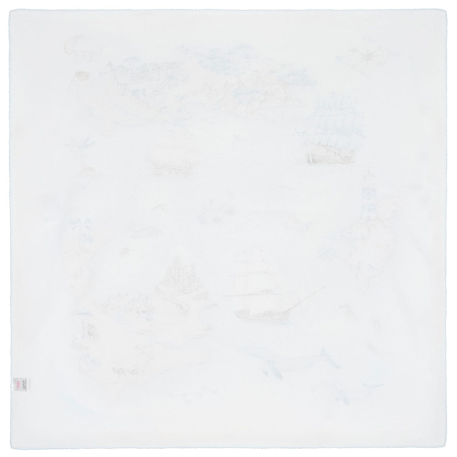 Baby Boys Blue & Ivory Blanket Set, 1, hi-res