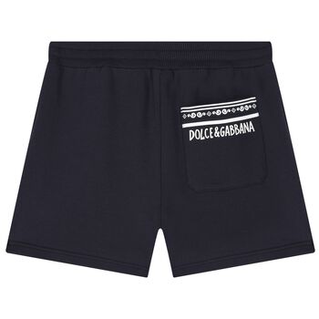 Navy Blue Logo Shorts