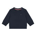 Baby Boys Navy Blue Logo Sweatshirt, 1, hi-res