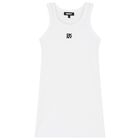 Girls White Logo 2-in-1 Dress, 1, hi-res
